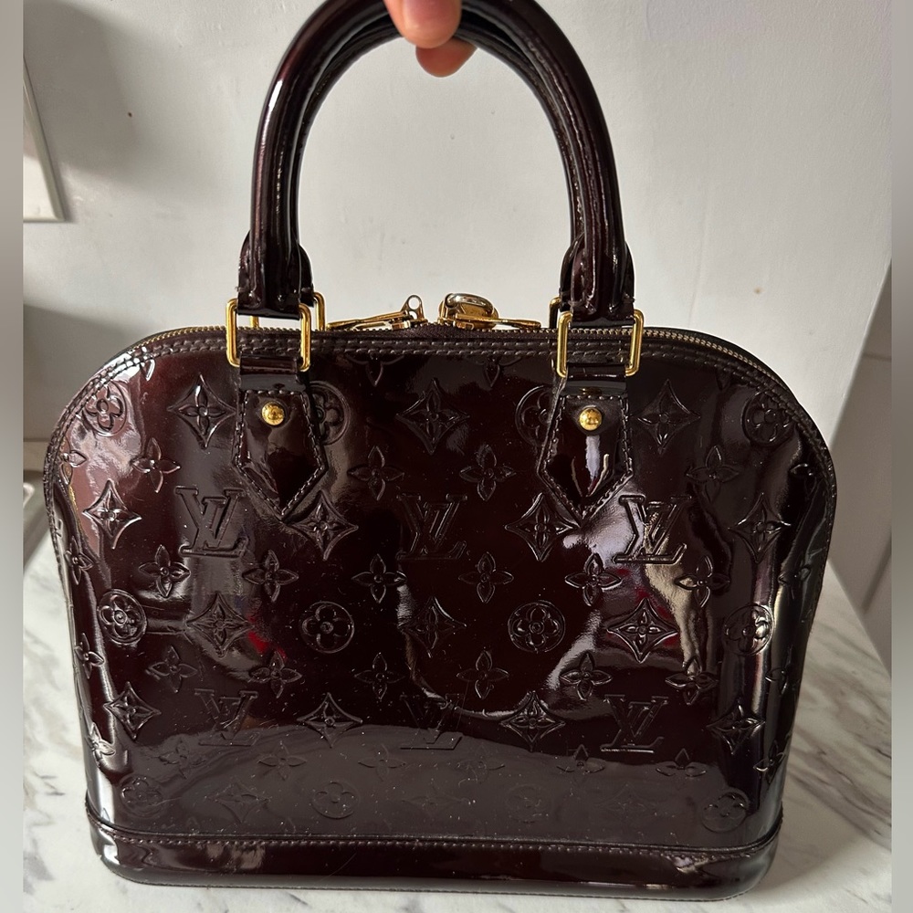 Louis Vuitton -Alma Patent Leather Tote